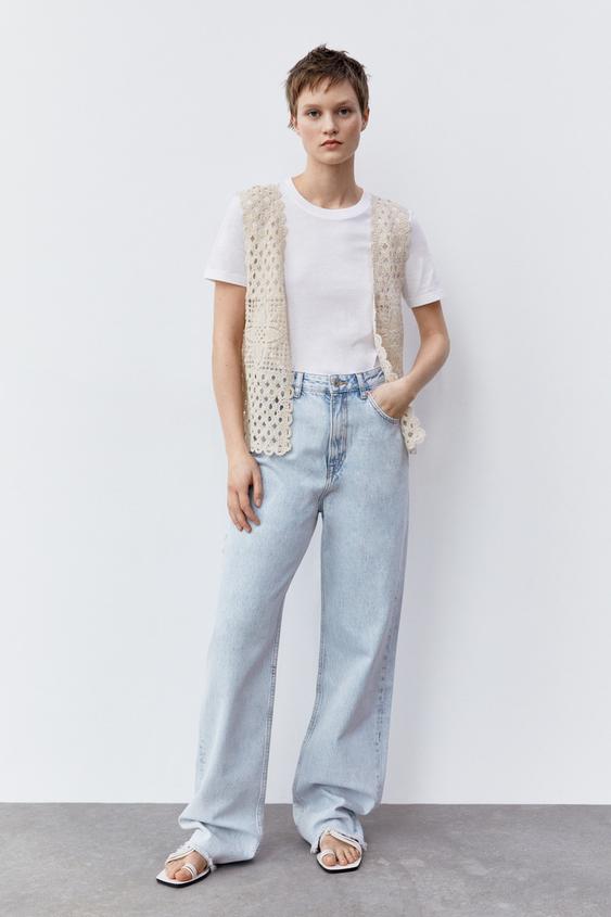 CHALECO CROCHET - Crudo | ZARA Chile