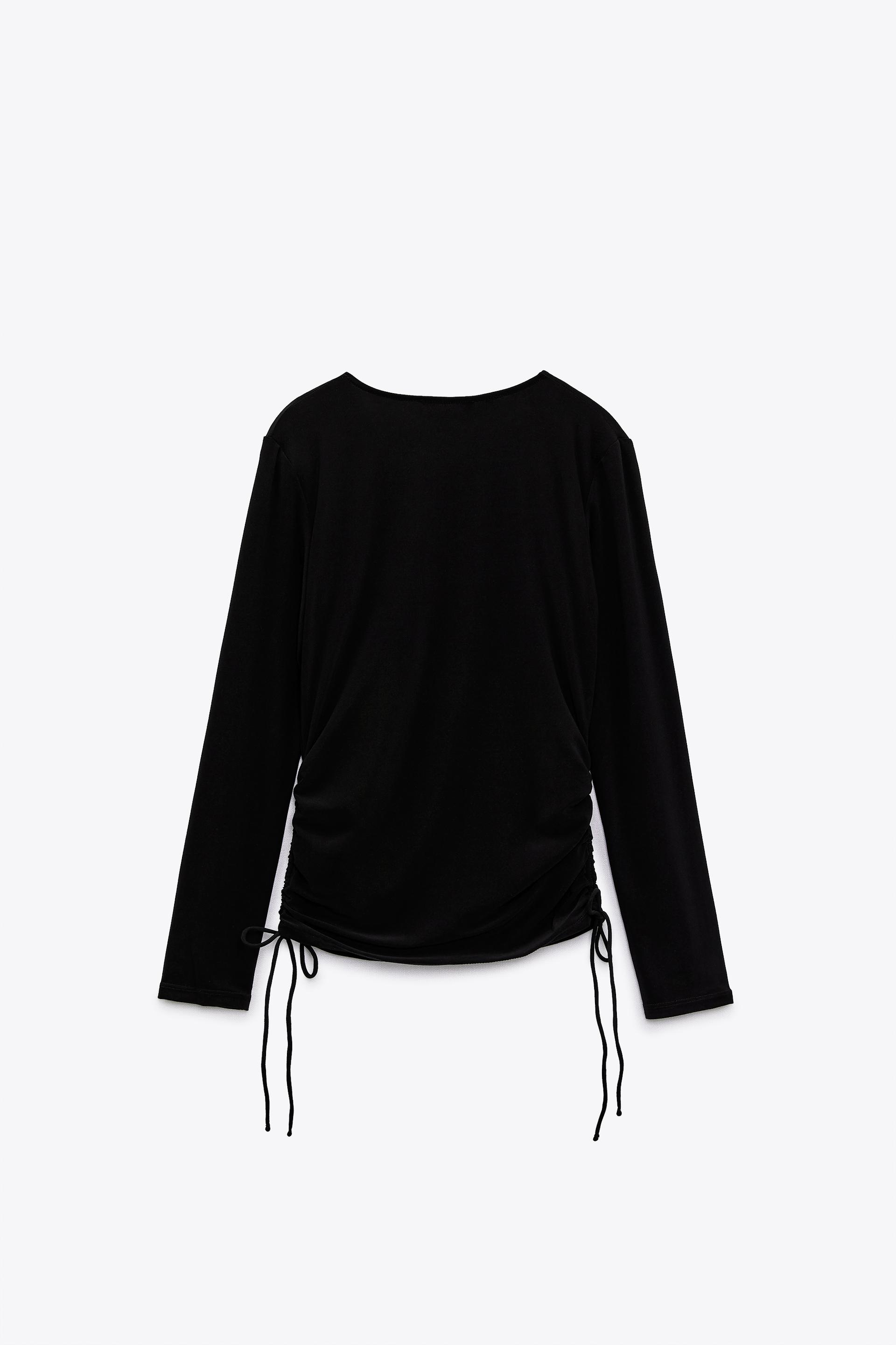 GATHERED T-SHIRT - Printed | ZARA New 