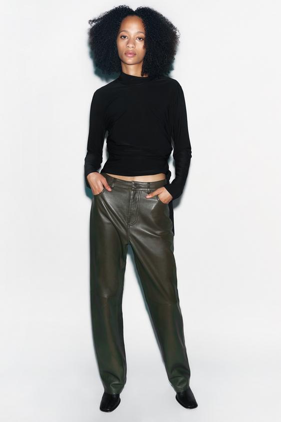 cropped zara gola alta