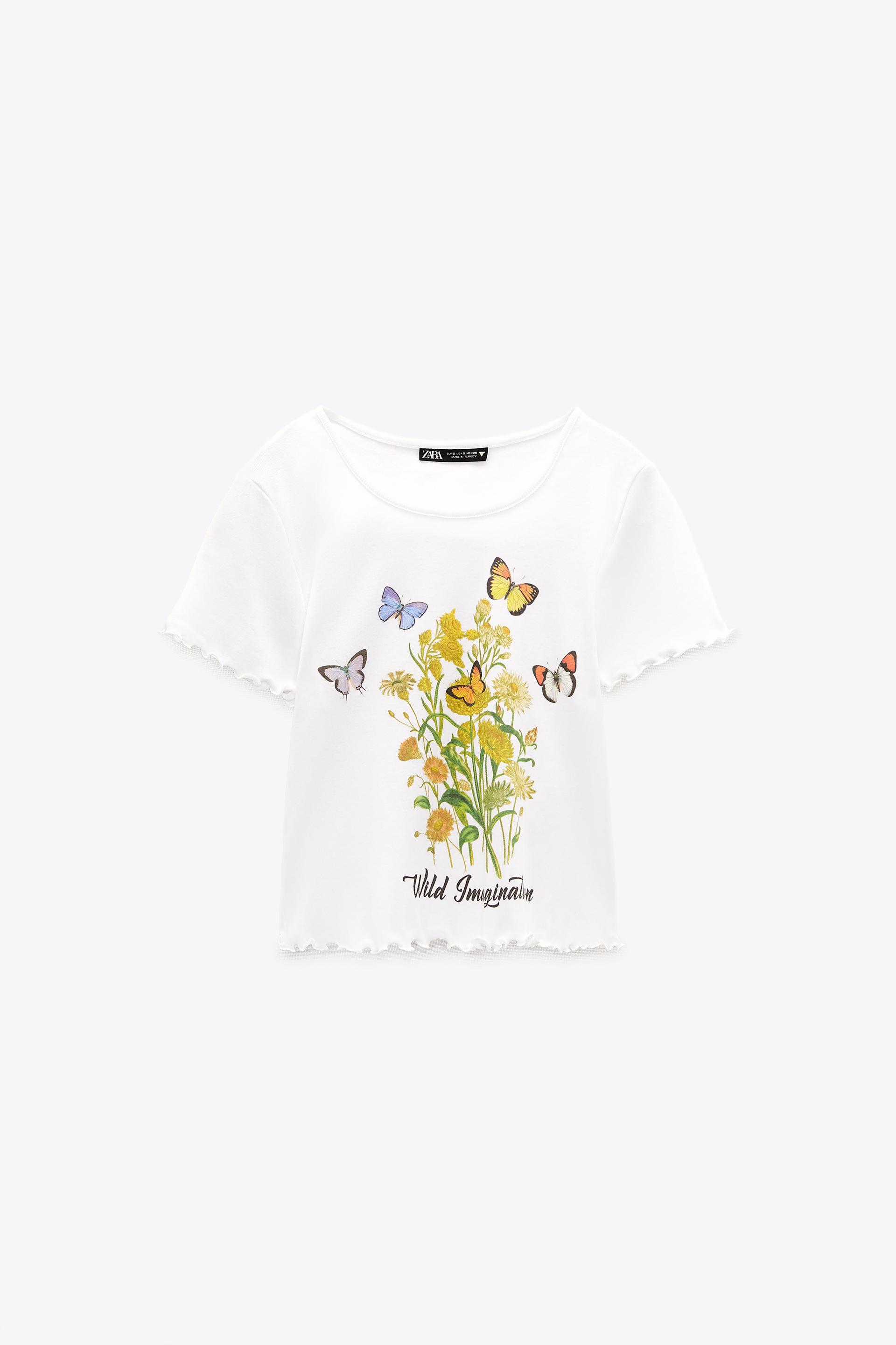 PRINTED T-SHIRT - White | ZARA Australia