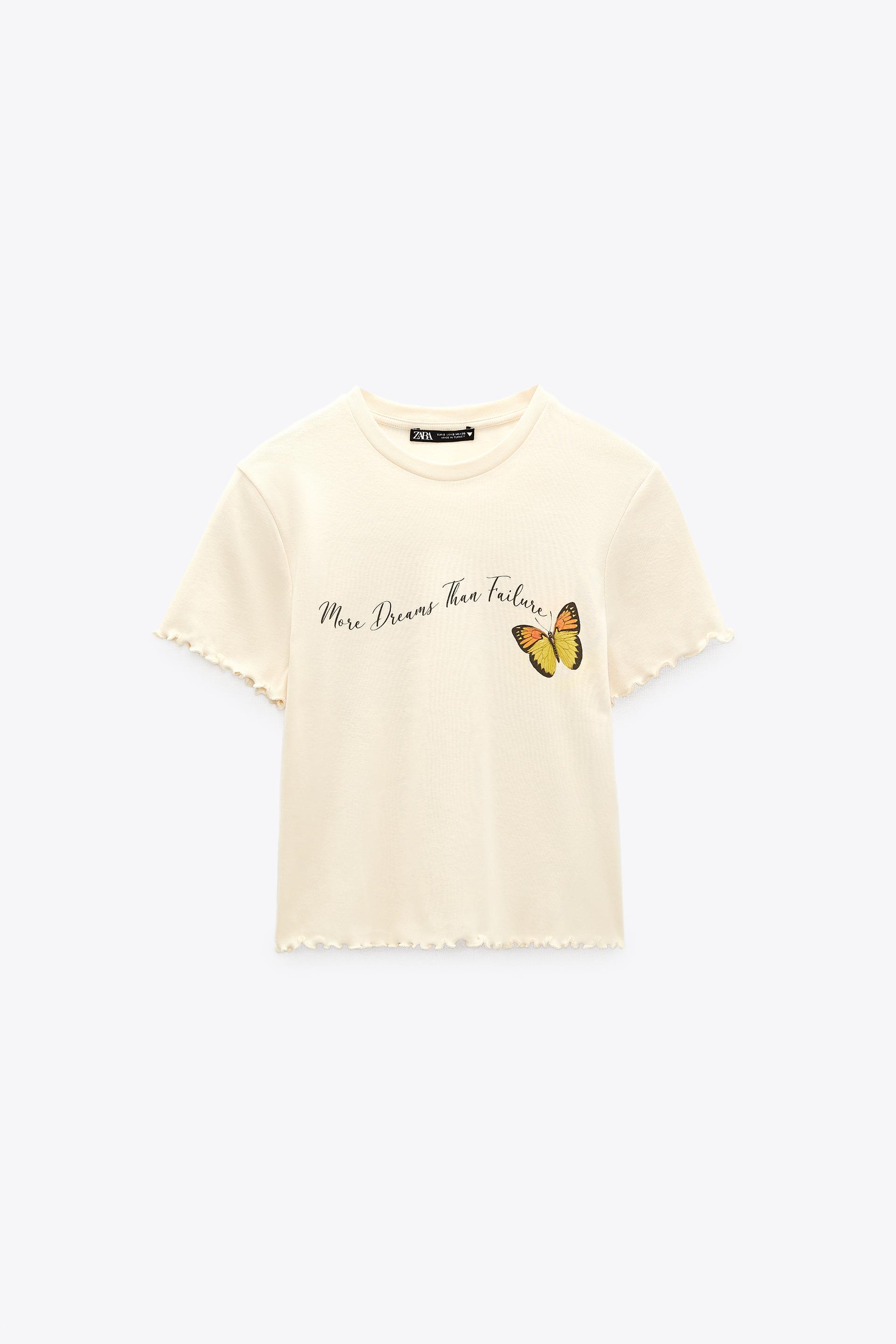 PRINTED T-SHIRT - White | ZARA Australia