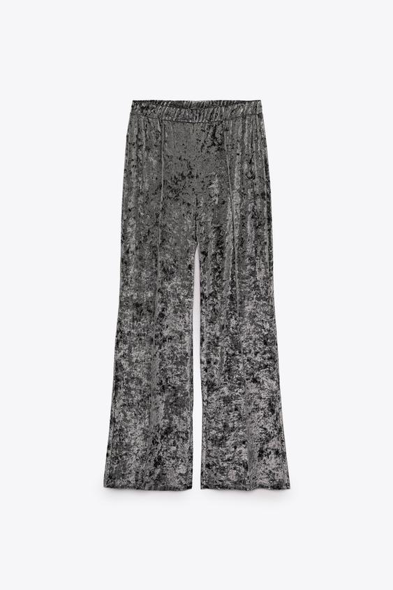PANTALÓN TERCIOPELO - Gris vigoré | ZARA Chile