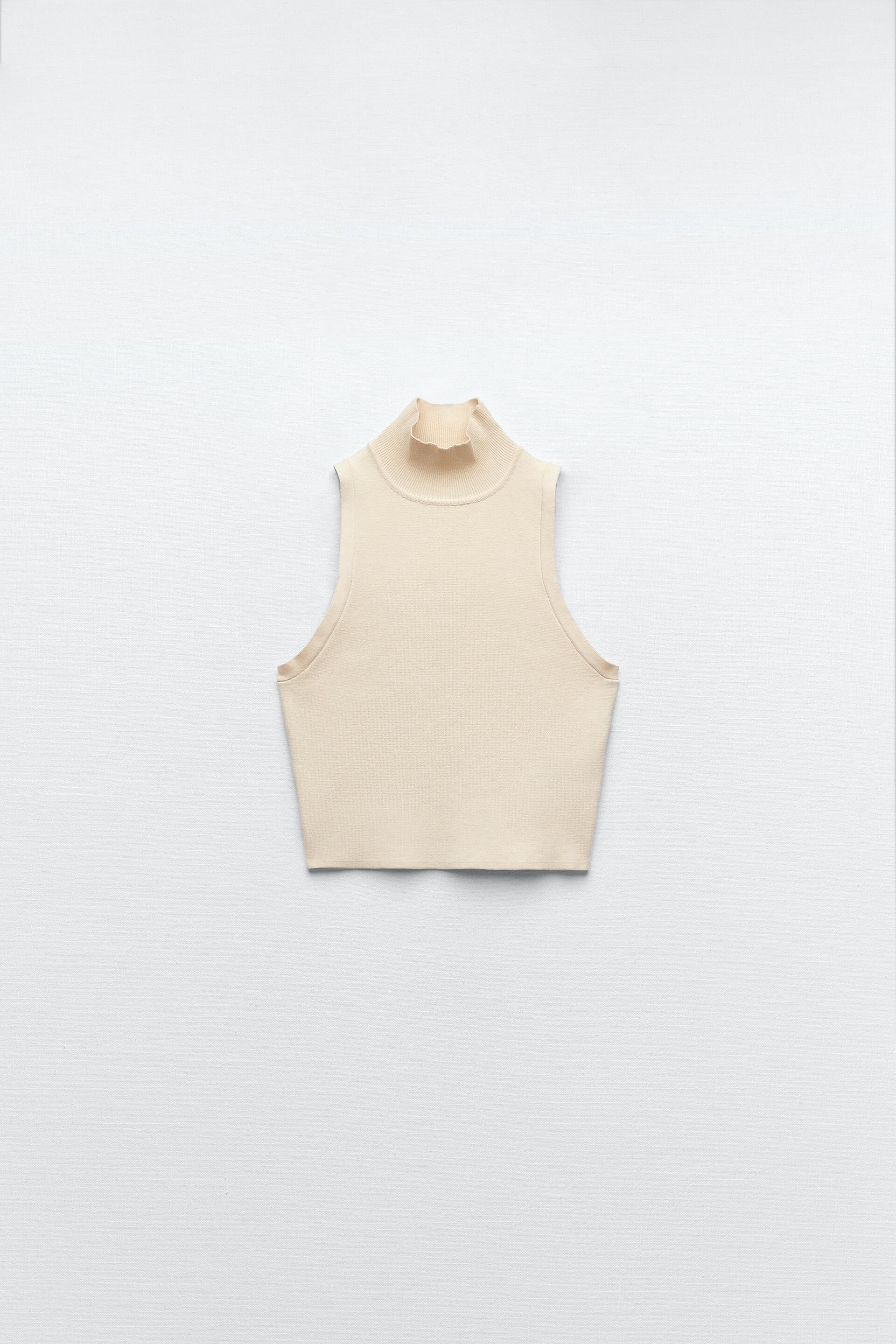 cropped zara gola alta