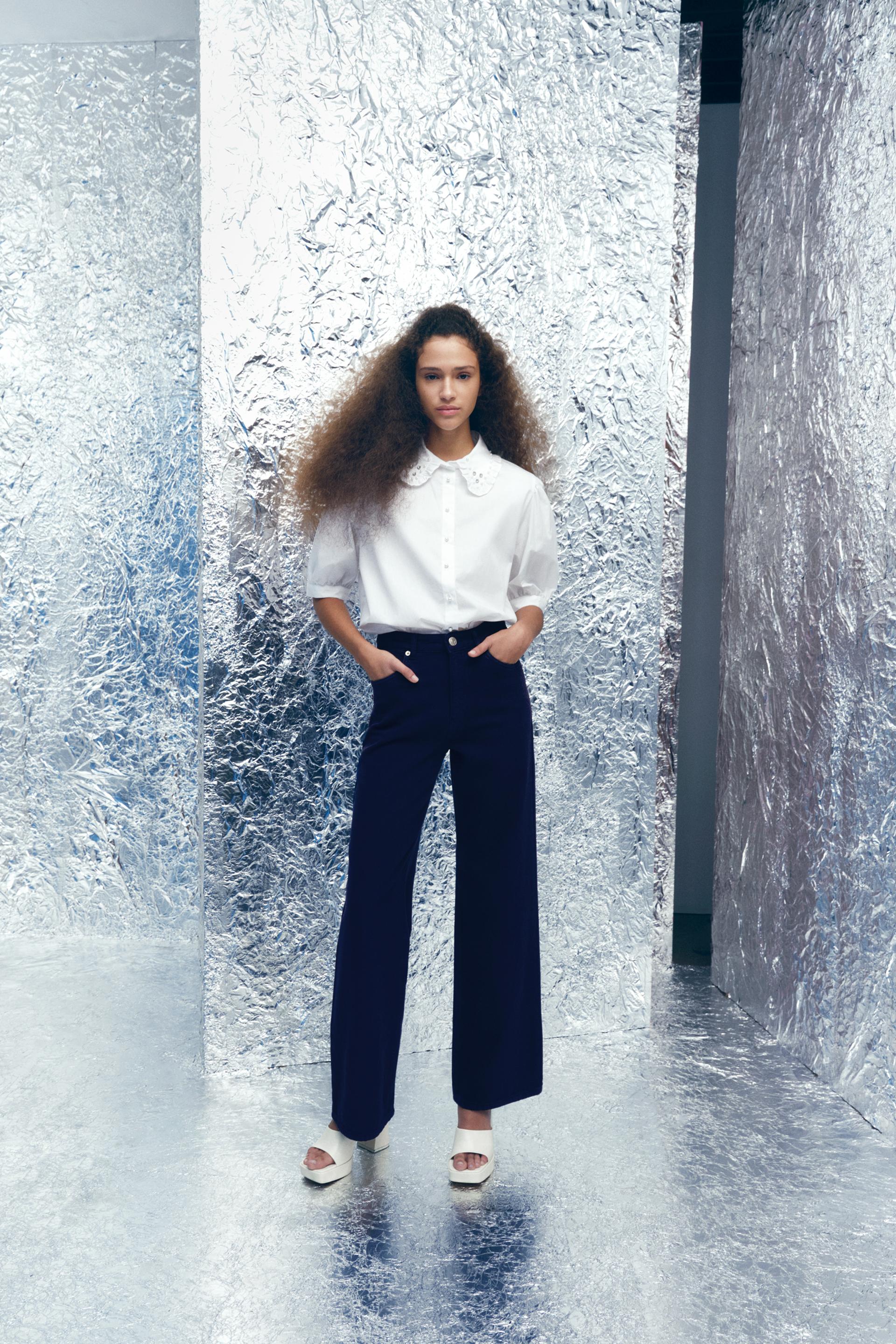 CAMISA CUELLO BOBO - Blanco | ZARA Chile