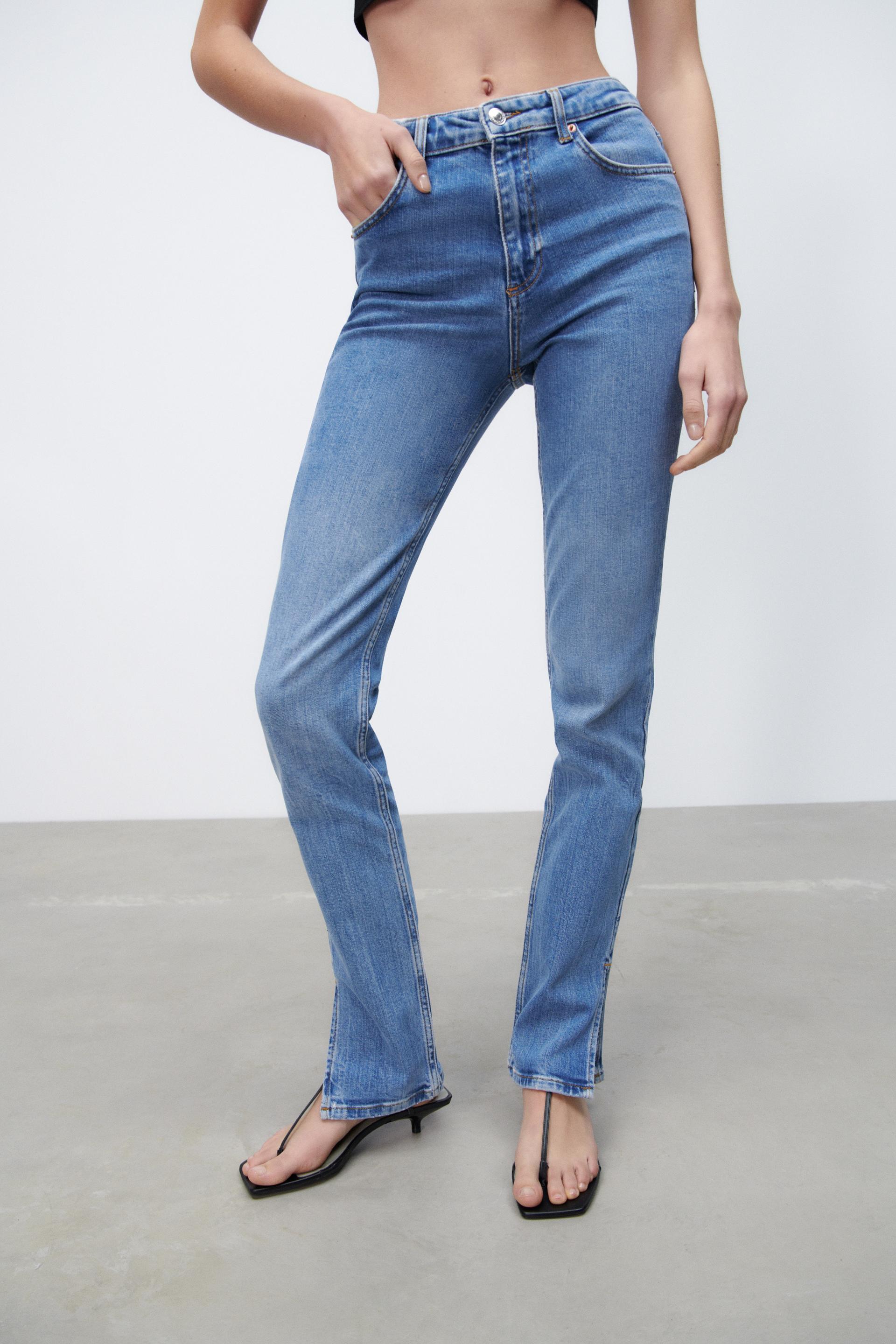 SPLIT HEM ZW THE SKINNY JEANS - Blue 
