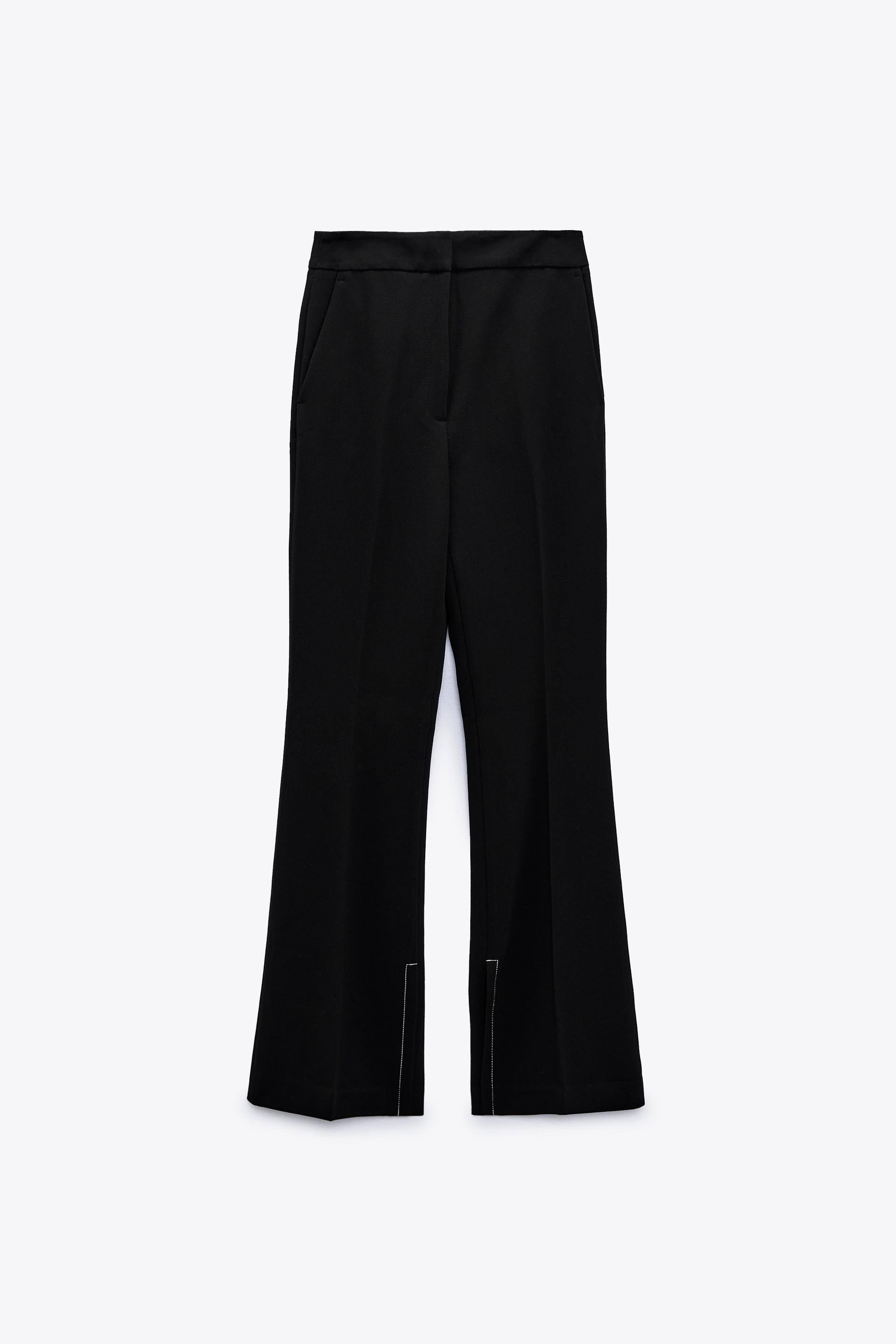 FLARED BOOTCUT TROUSERS WITH VENTS 