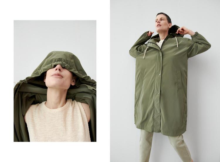 zara raincoat womens