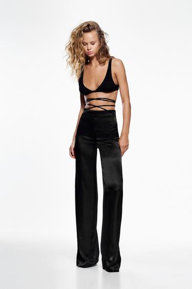 Pantalones Tiro Alto de Mujer | ZARA Uruguay