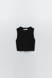 cropped zara gola alta