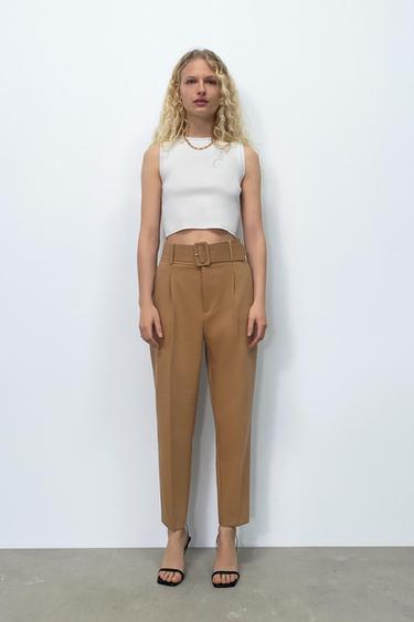 Tiro alto jean de Accesorios para Mujer de Zara | FASHIOLA.mx