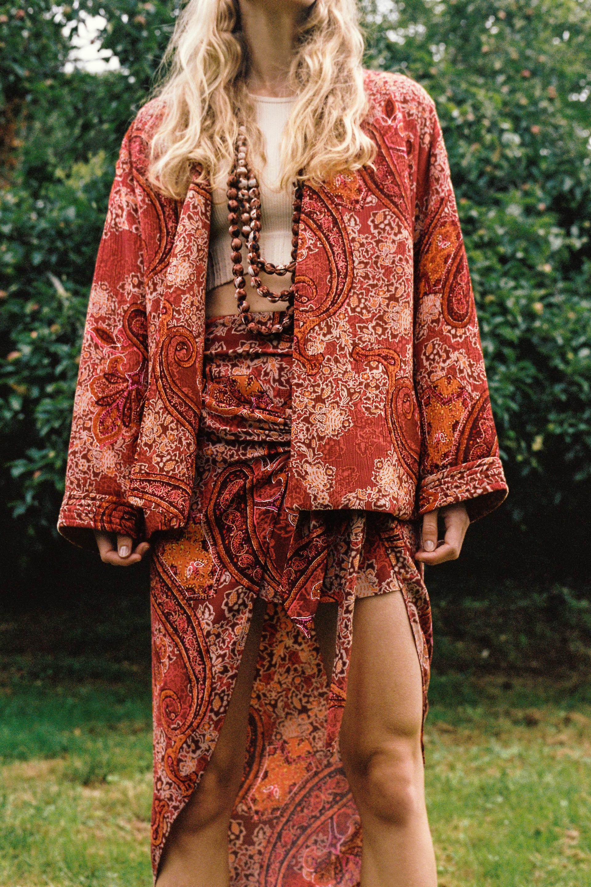 FALDA ESTAMPADA NUDO - Multicolor | ZARA Chile