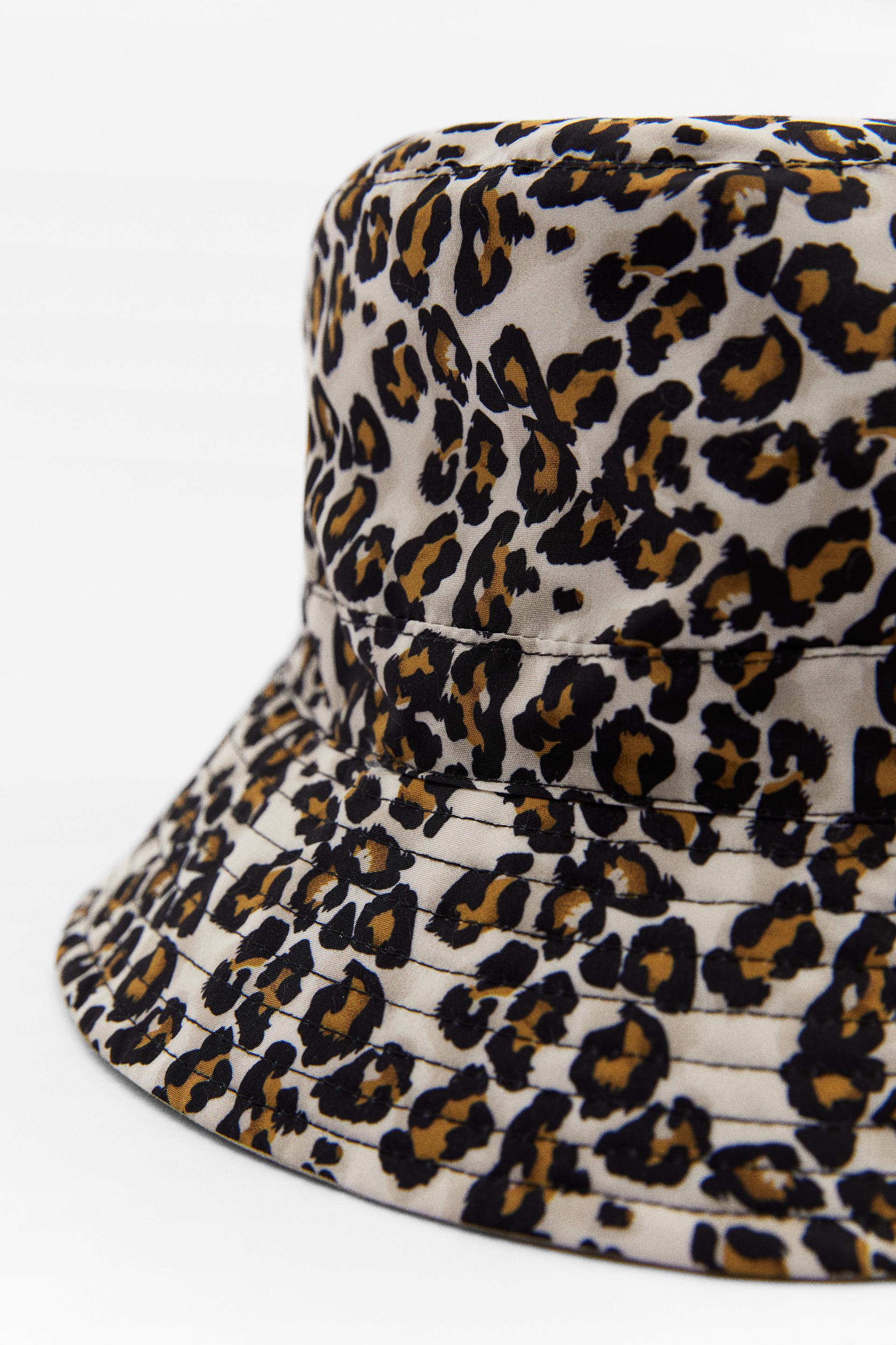 REVERSIBLE BUCKET HAT - Leopard | ZARA 