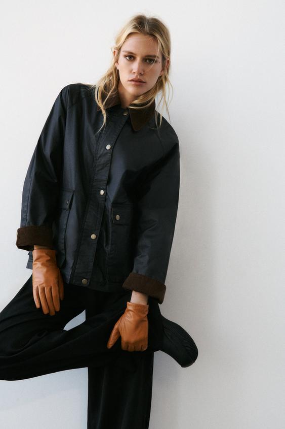 GUANTES PIEL - Tostado | ZARA Chile