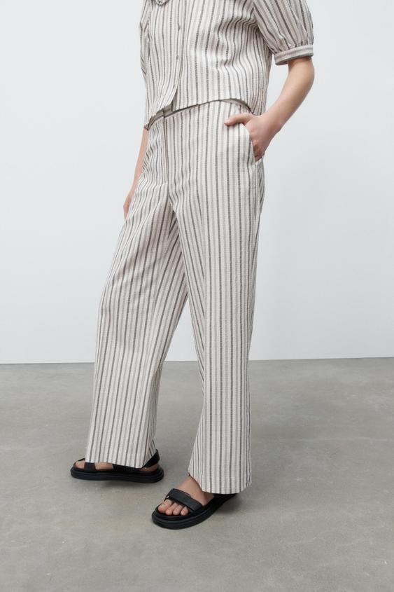 striped trousers