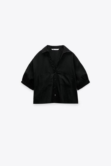 Camisas Negras de Mujer | Nueva Colección Online | ZARA Argentina