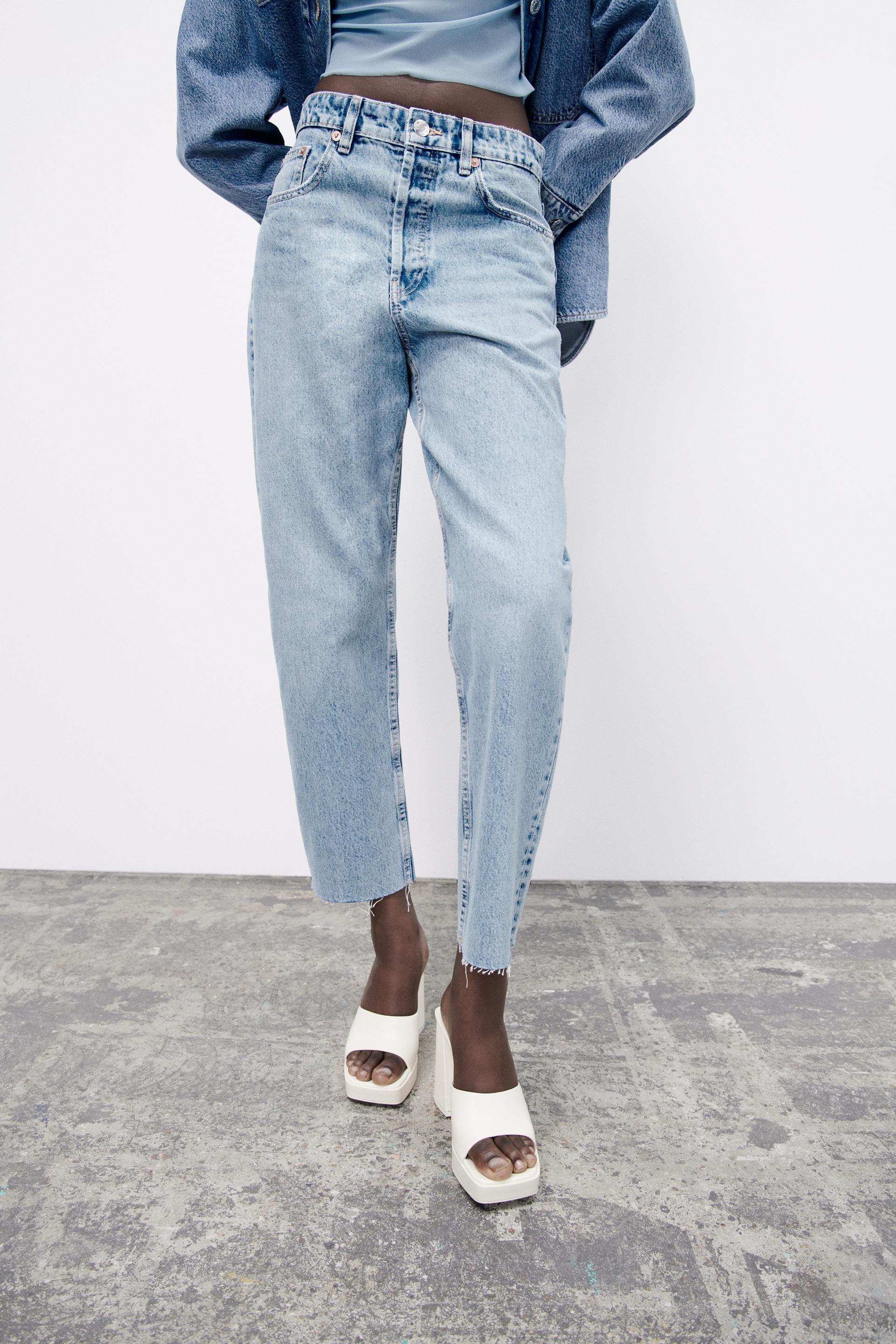 HI-RISE JEANS - Light blue | ZARA Australia