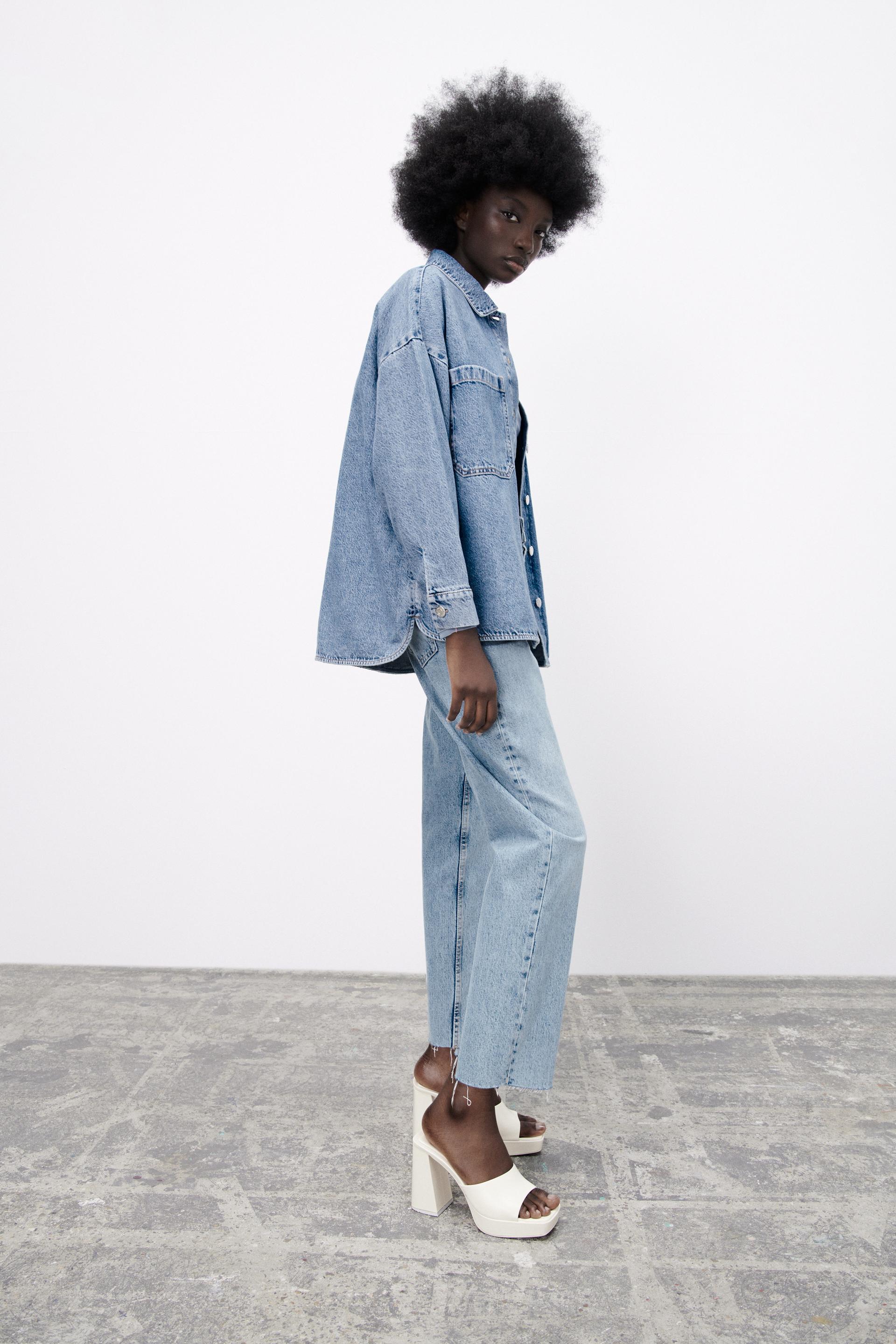 HI-RISE JEANS - Light blue | ZARA Australia