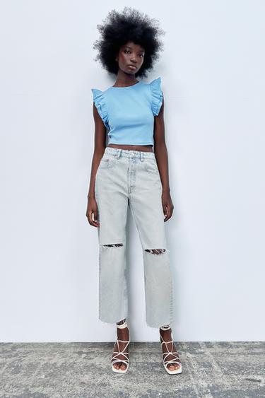 Straight | Wide Leg Jeans Woman | ZARA 