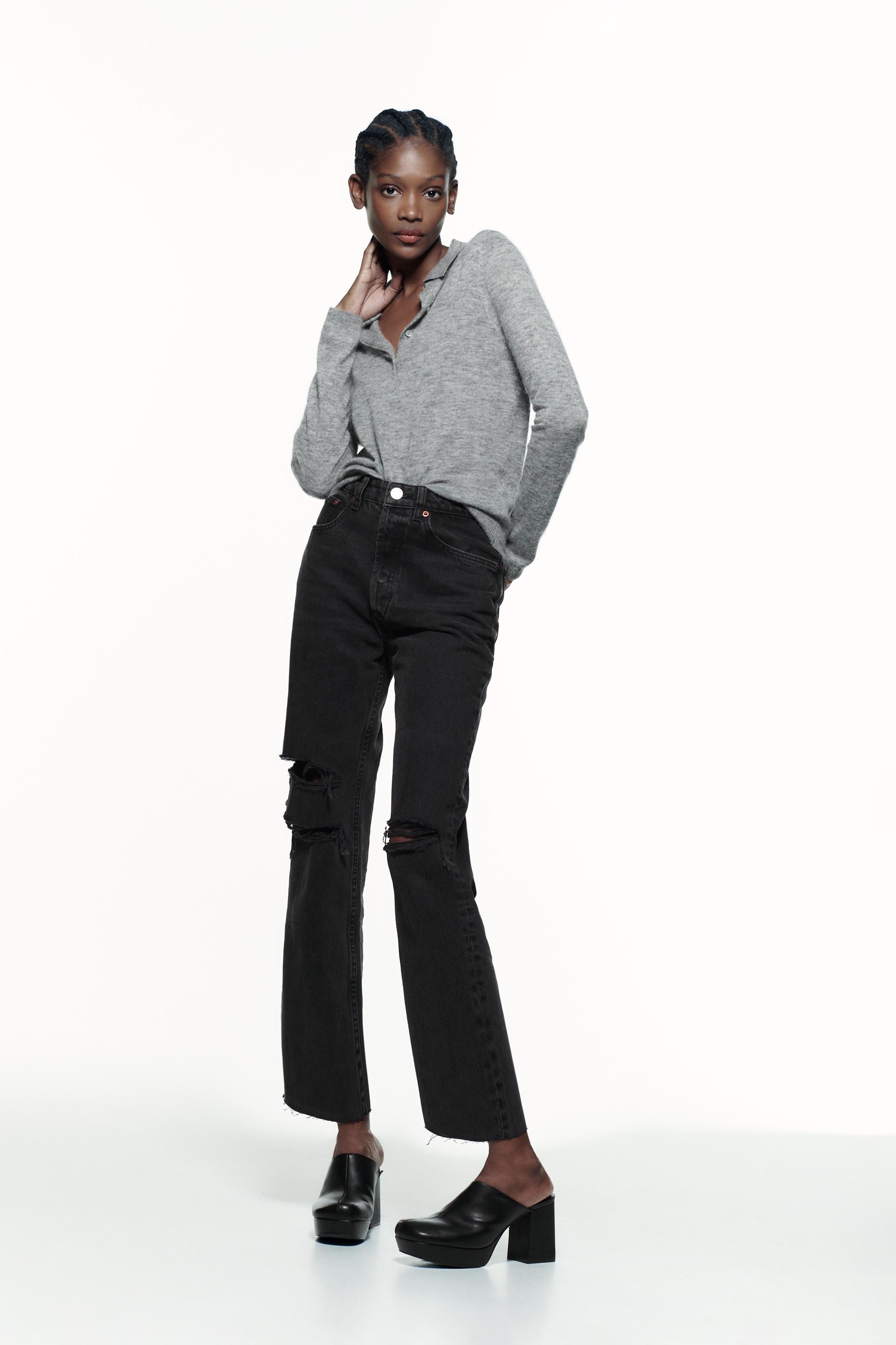 HIGH-RISE JEANS - Black | ZARA Australia