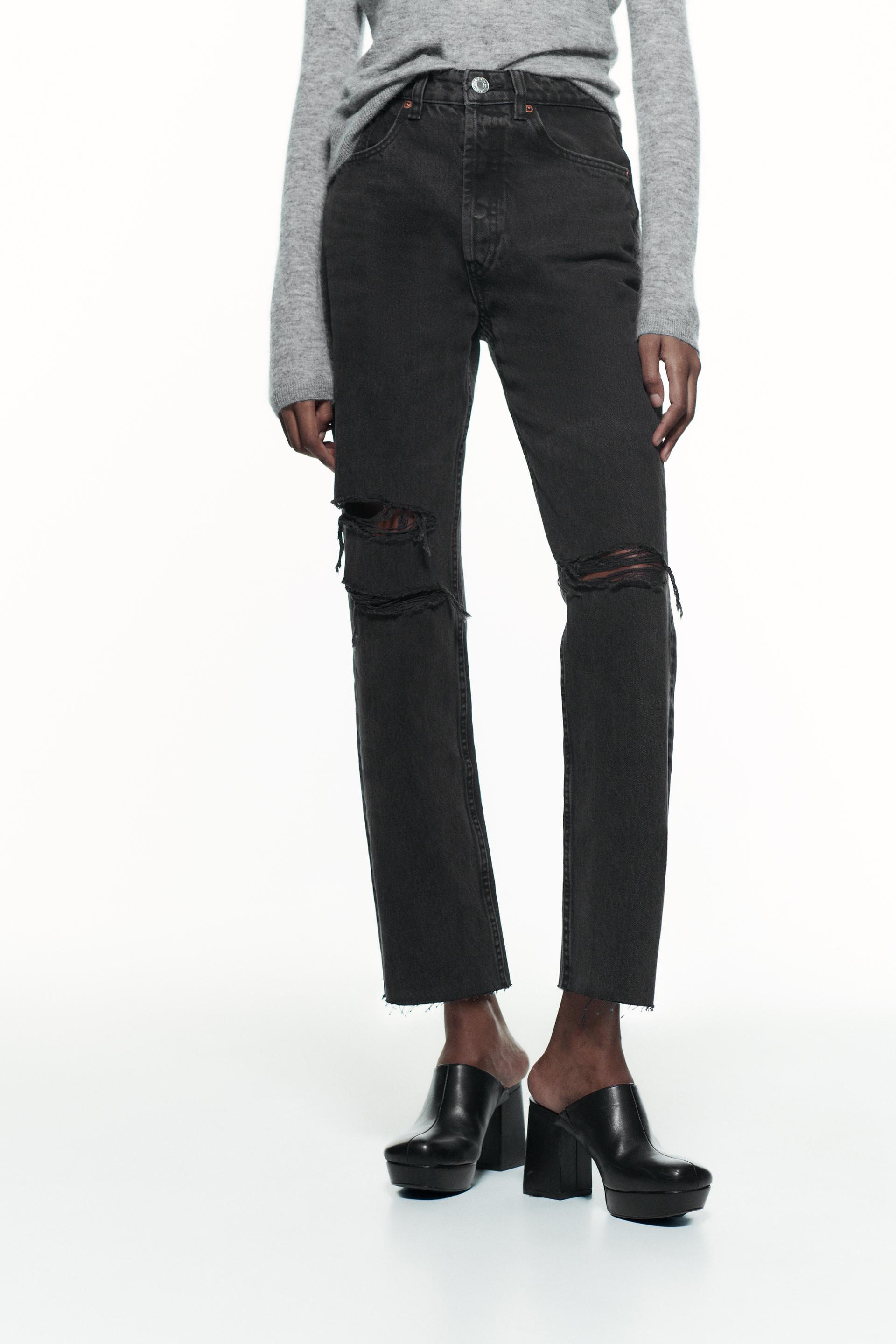 HIGH-RISE JEANS - Black | ZARA Australia
