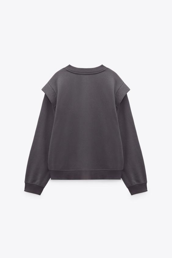 SUDADERA VOLANTES - Gris | ZARA Chile