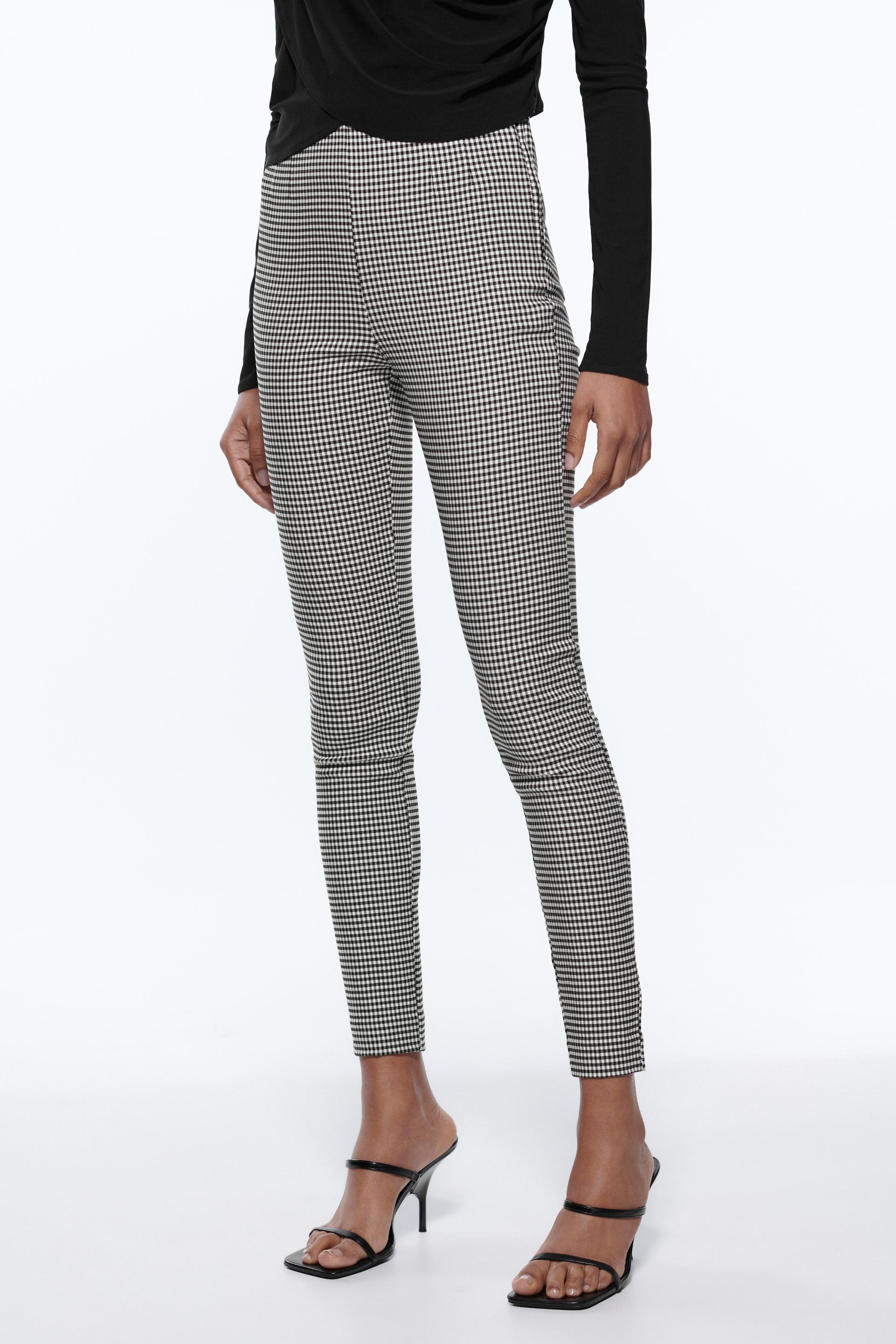 HIGH WAIST LEGGINGS - Black / White 