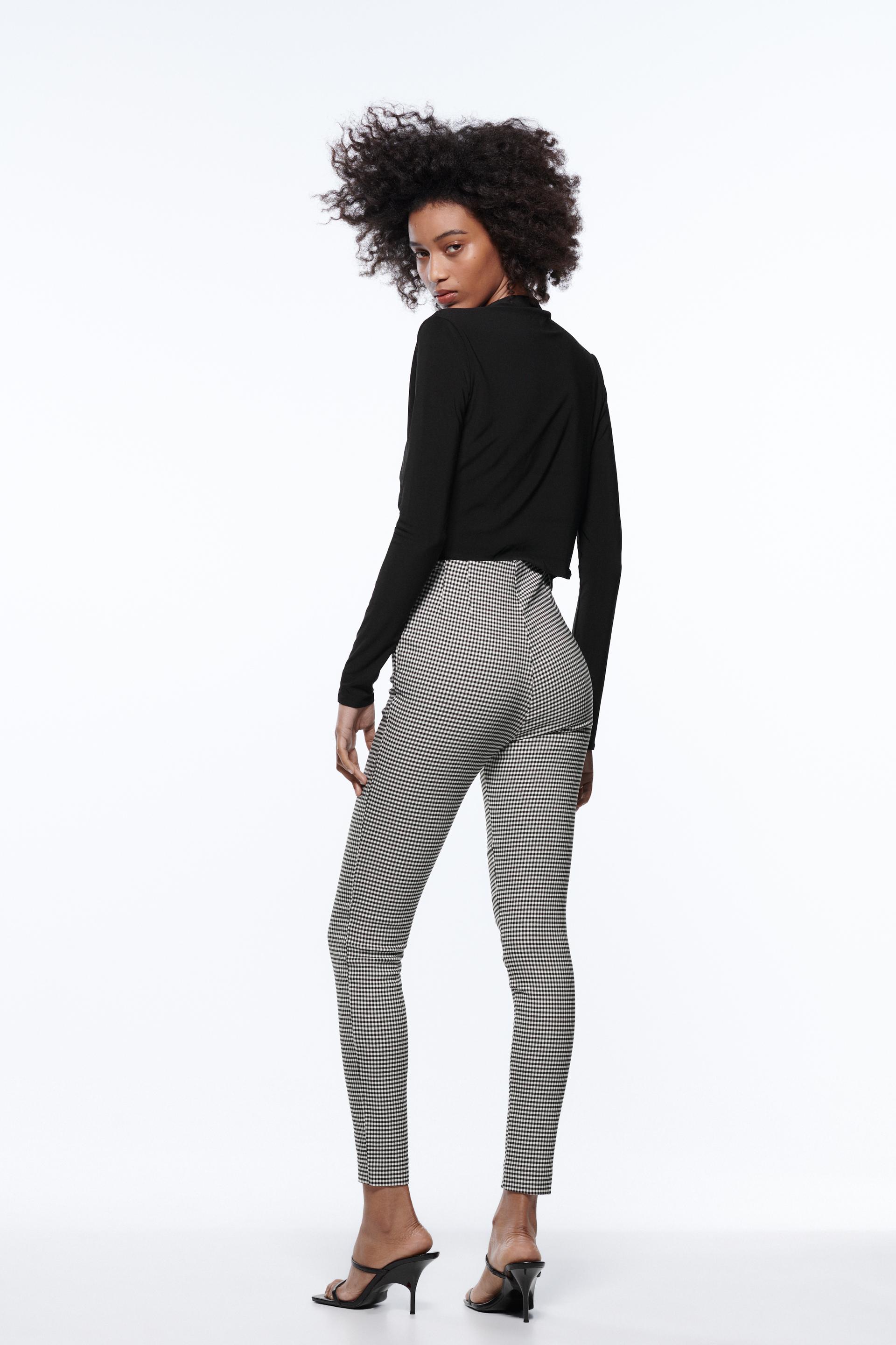 HIGH WAIST LEGGINGS - Black / White 