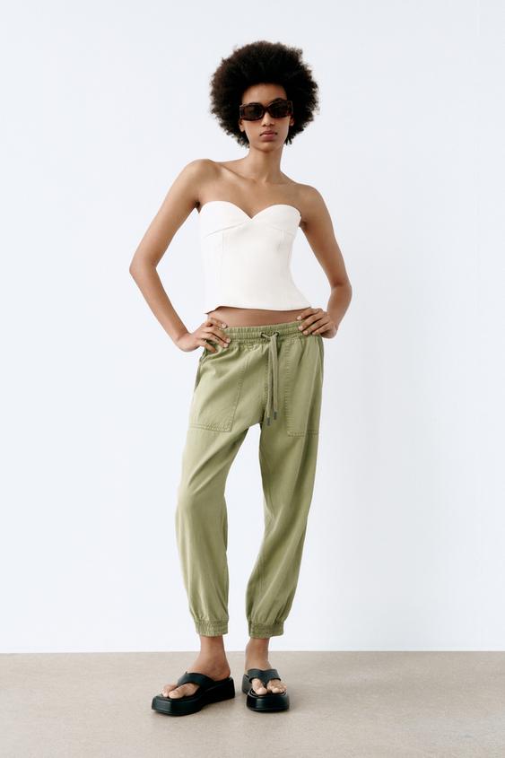 JOGGING TROUSERS WITH POCKETS - Khaki 