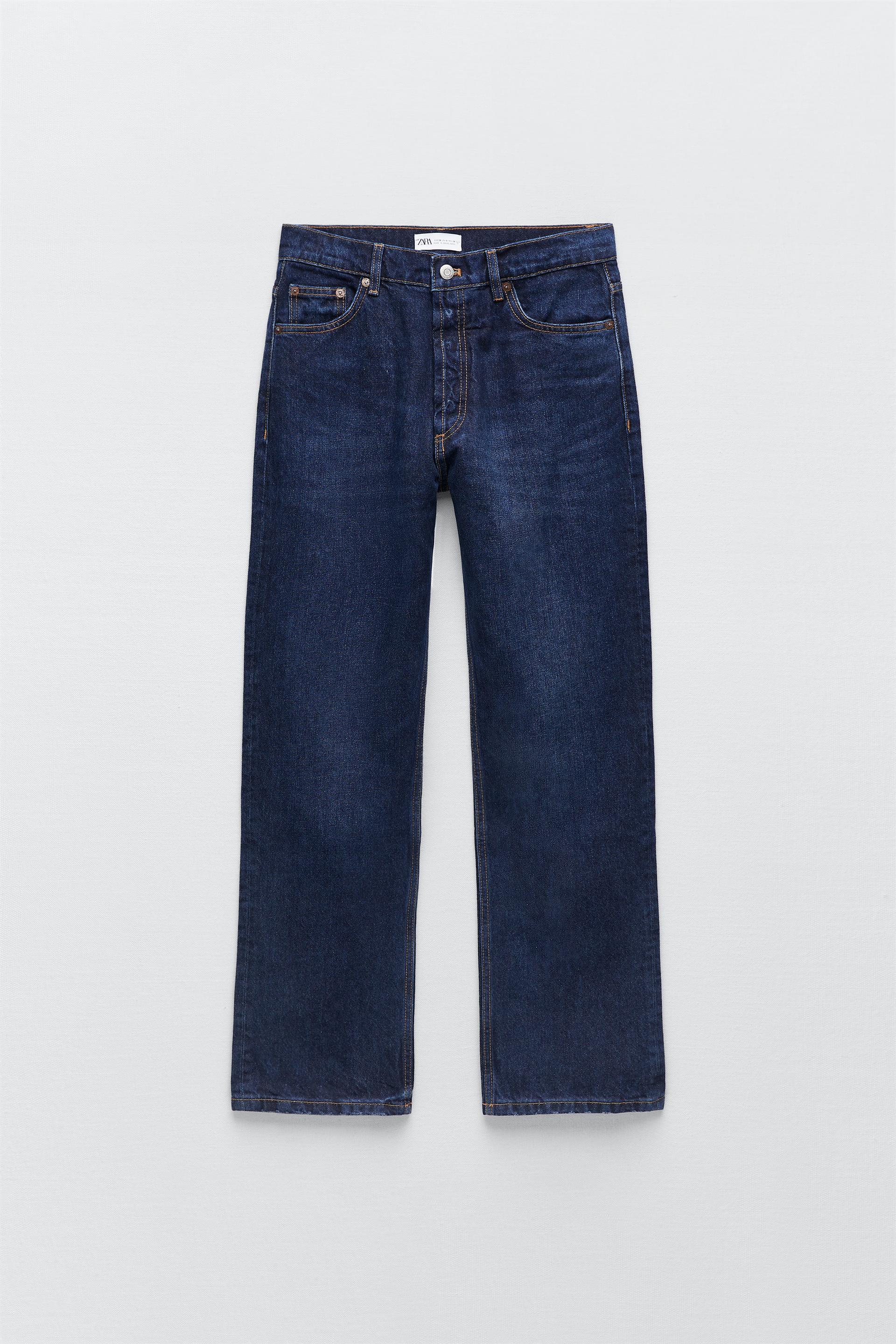 HIGH-RISE STRAIGHT FIT JEANS - Blue | ZARA Australia