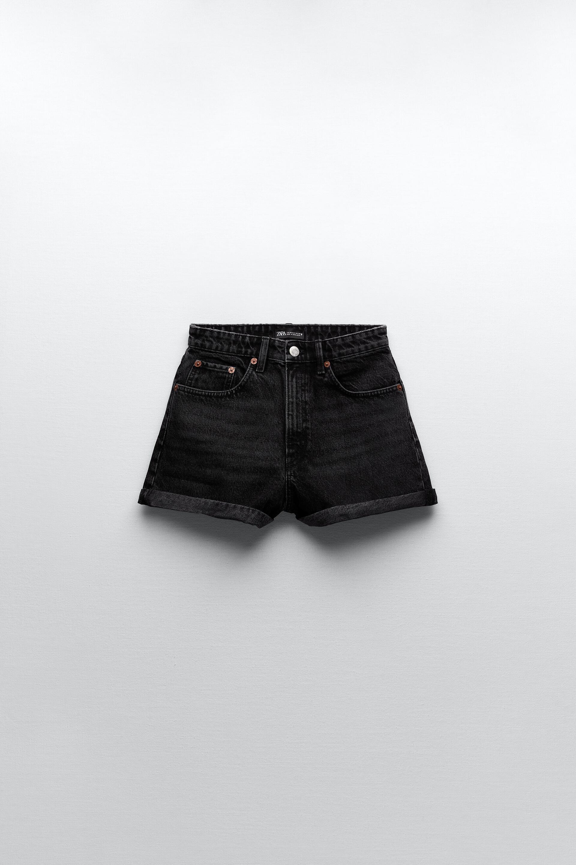 MOM FIT DENIM SHORTS - Light blue 