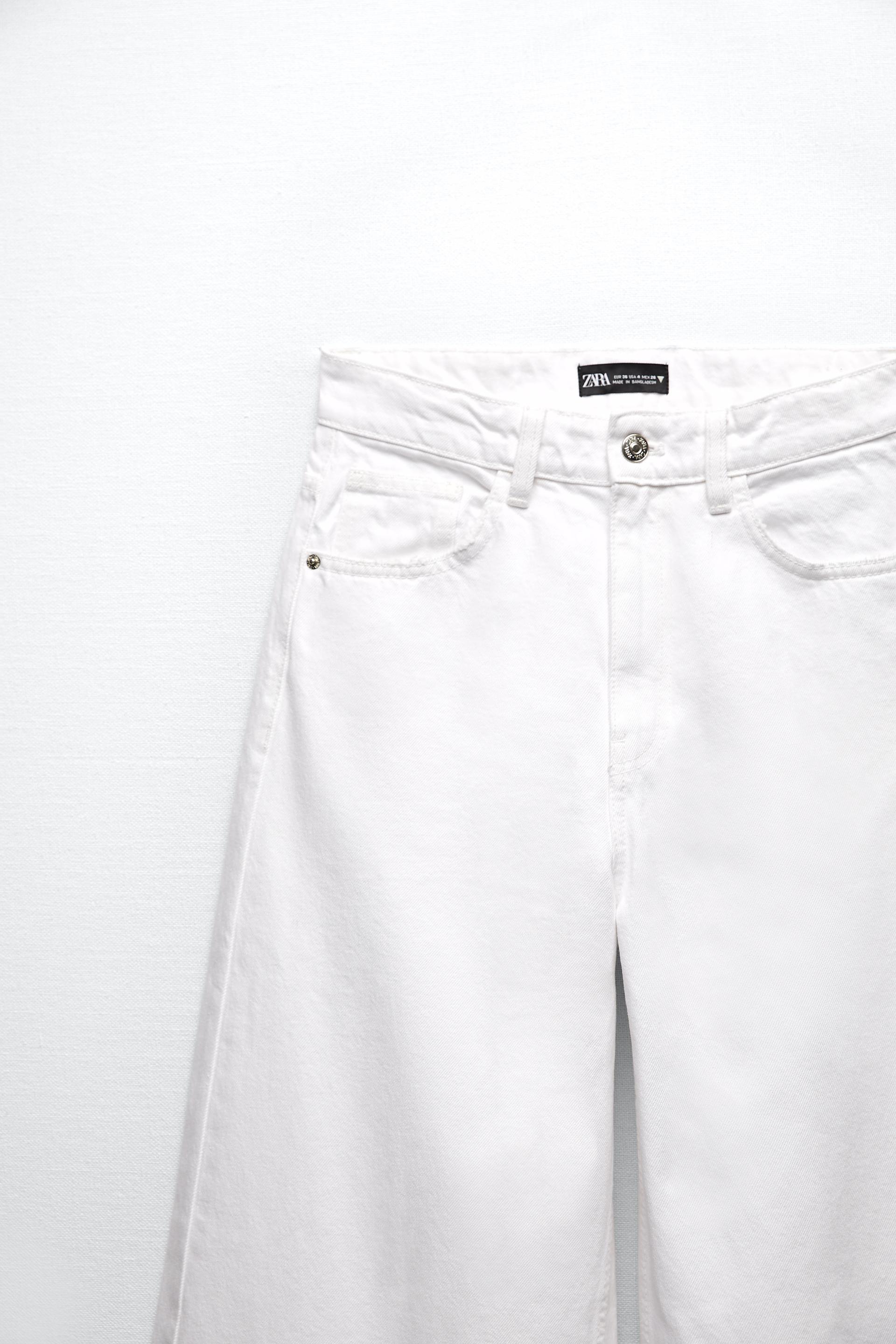 WIDE-LEG JEANS - White | ZARA Australia