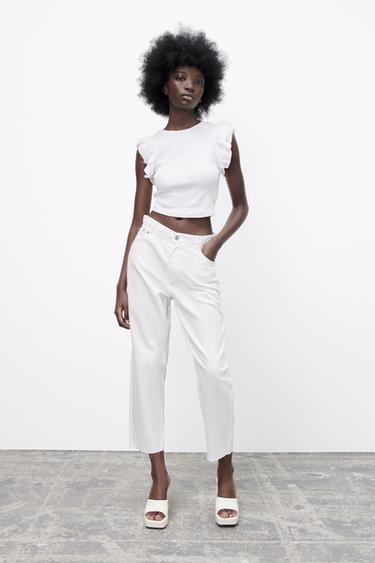 Vaqueros Blancos de Mujer | ZARA Chile