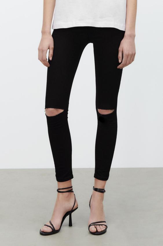 SUPER ELASTIC JEGGINGS - Black | ZARA 