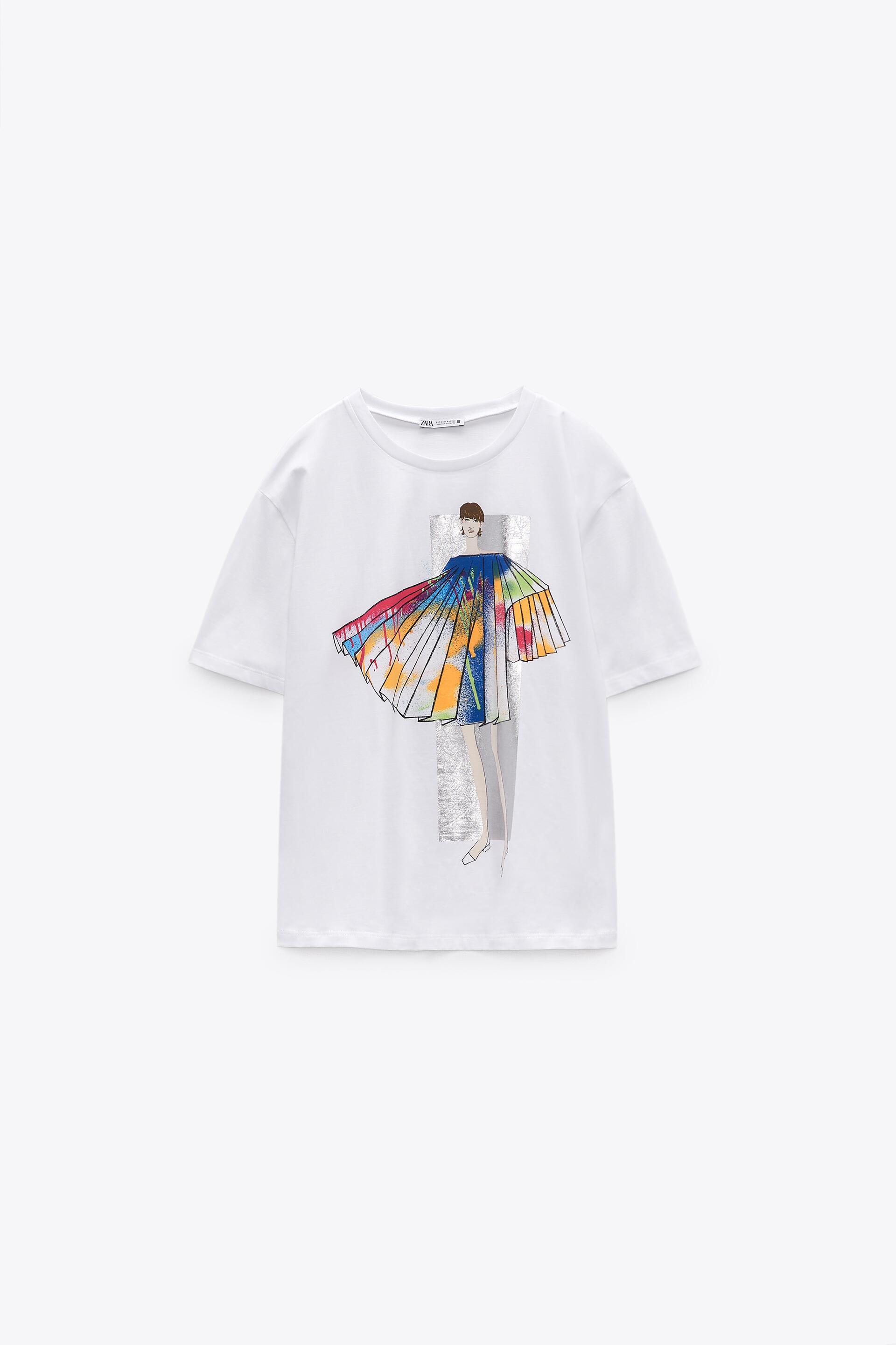 GIRL PRINT T-SHIRT - White | ZARA Australia