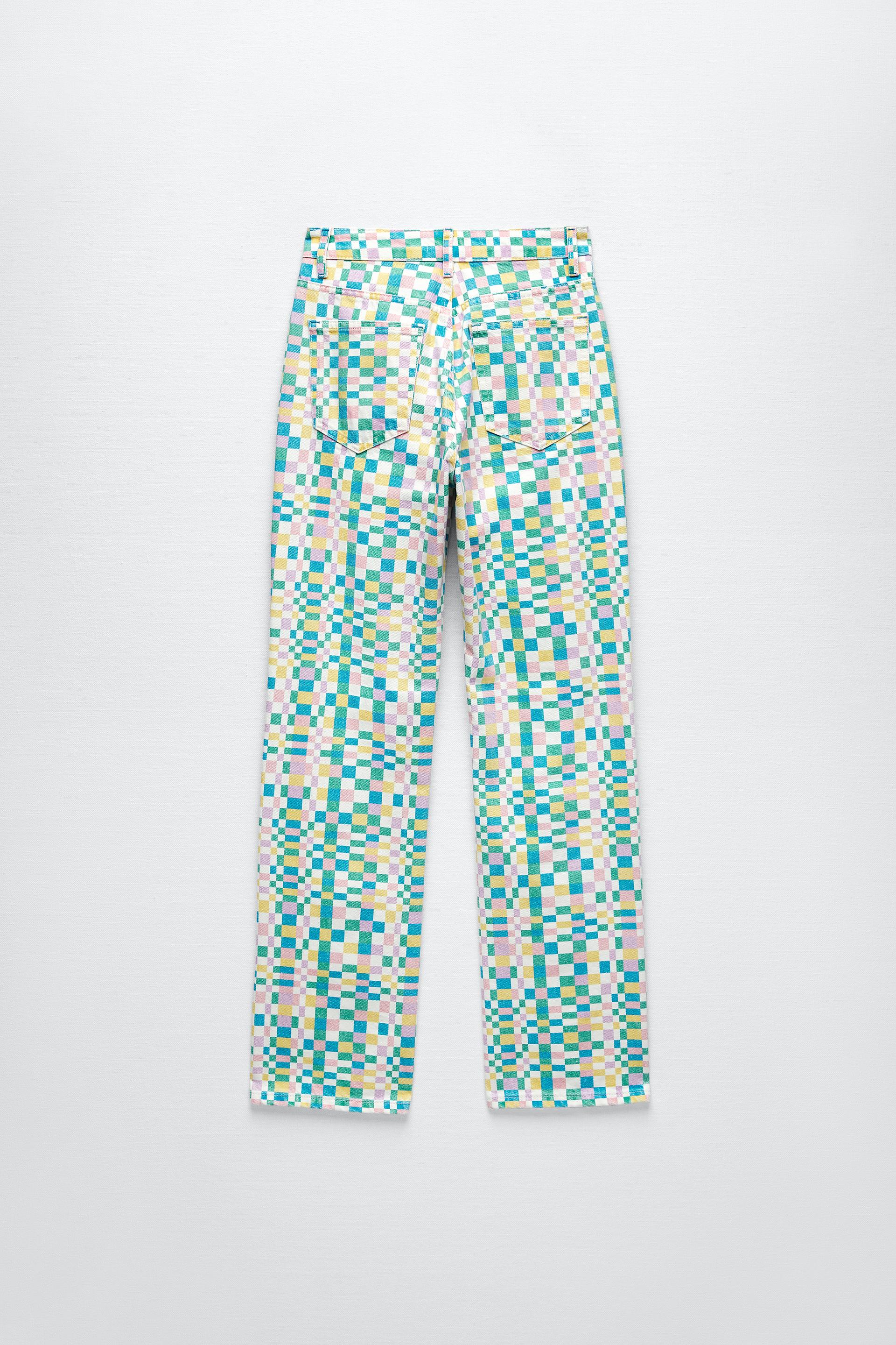 STRAIGHT FIT PRINTED JEANS 