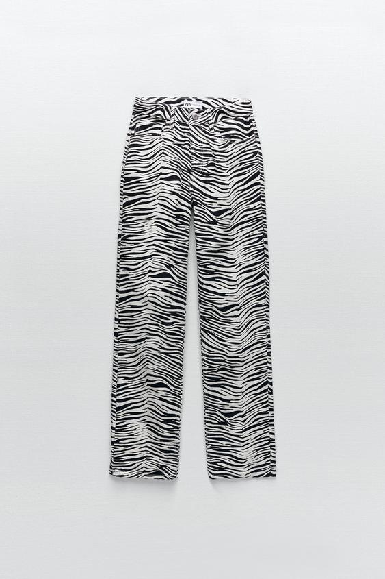 Z1975 STRAIGHT JEANS WITH VENTS - Sea green | ZARA Australia
