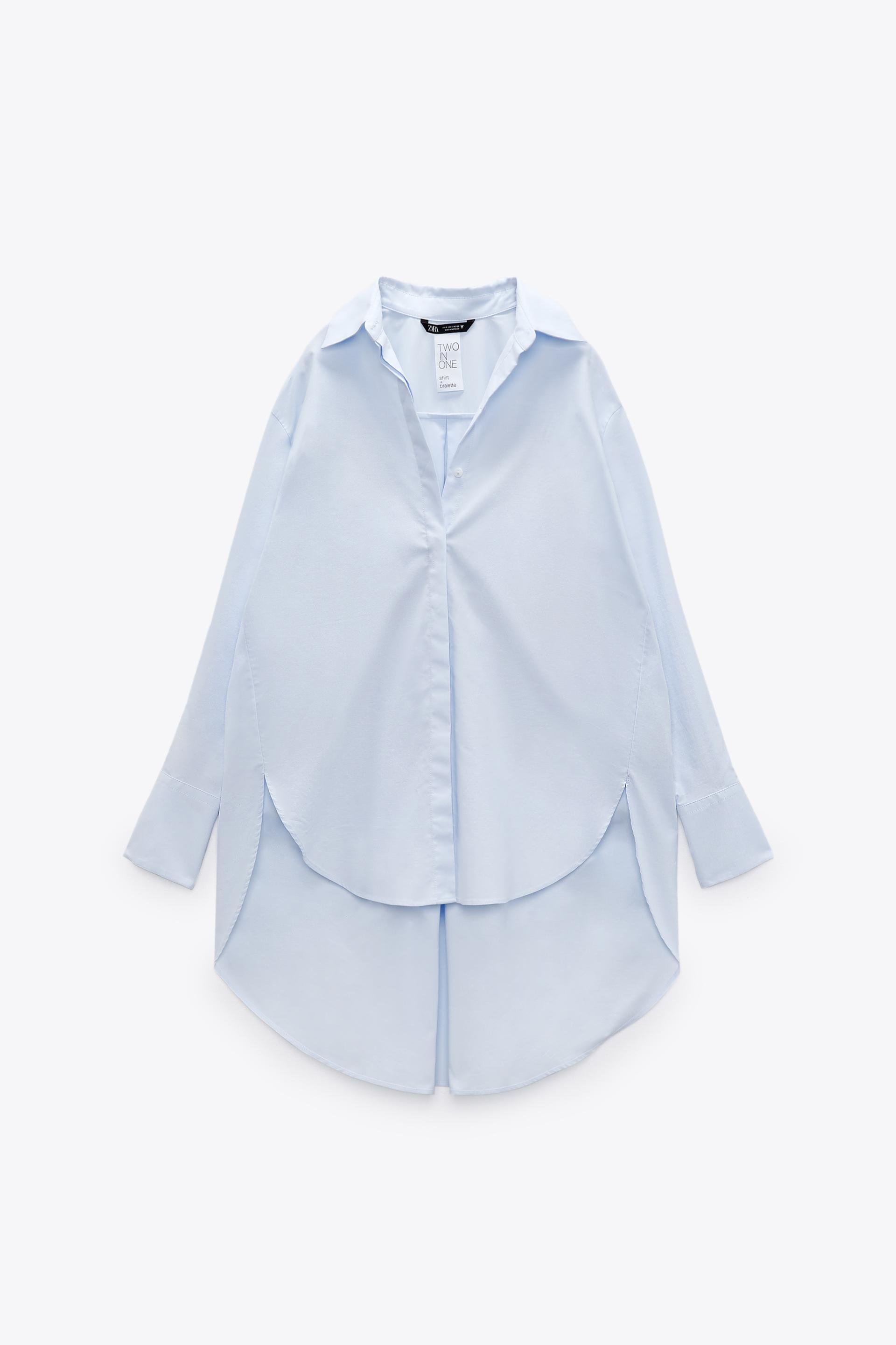 2-IN-1 SHIRT - Sky blue | ZARA Australia