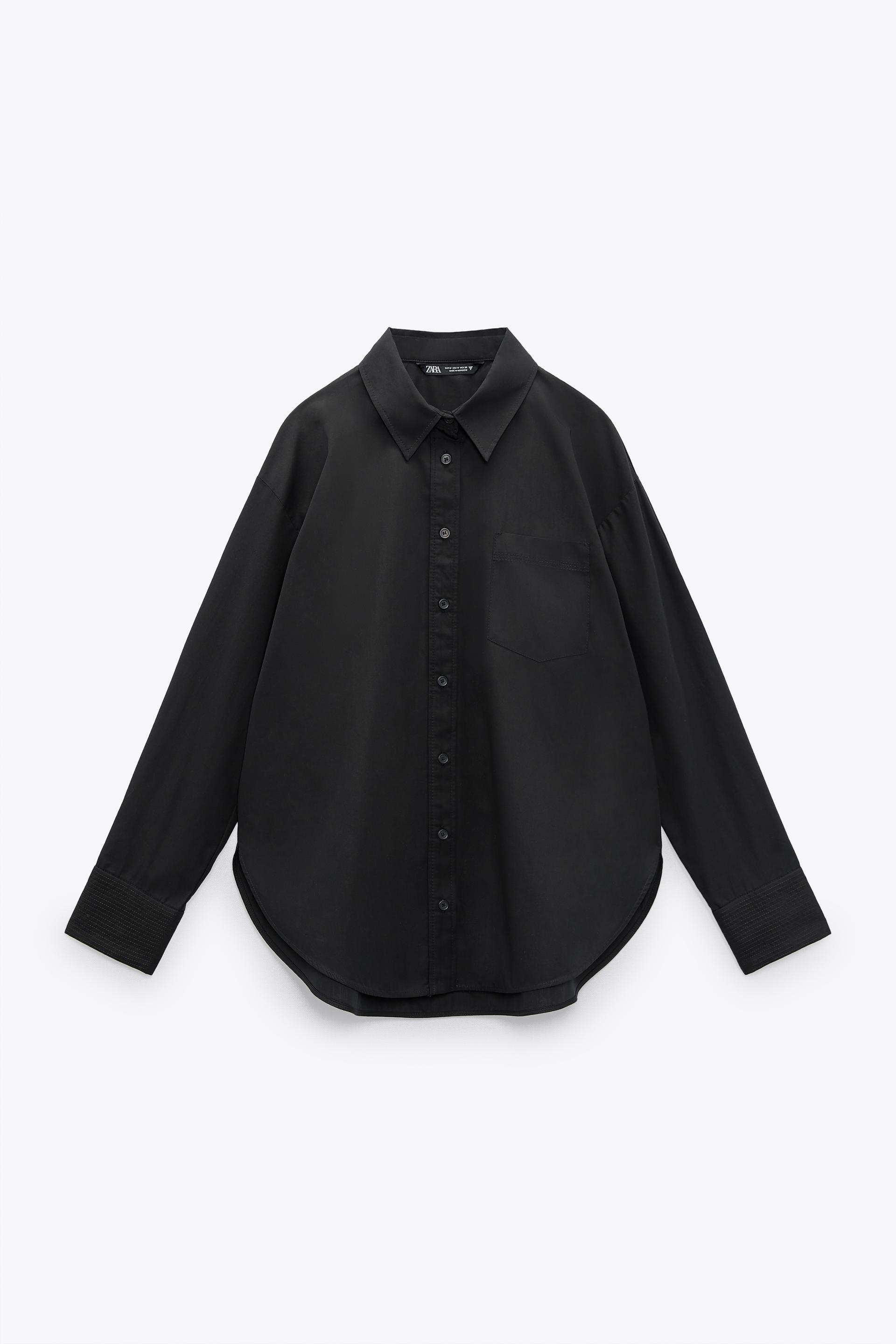 SHIRT WITH POCKET - Black | ZARA Australia