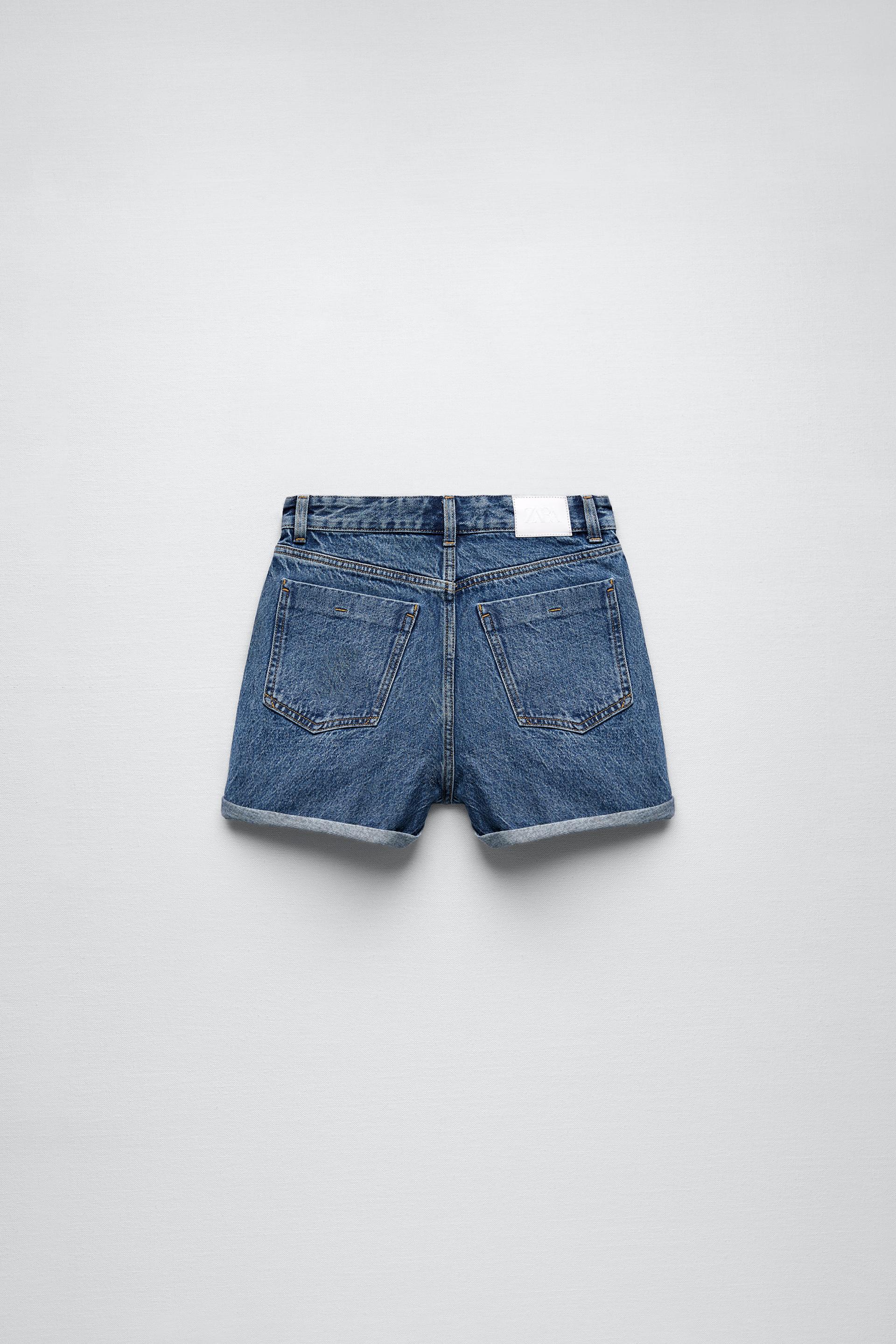 shorts mom zara