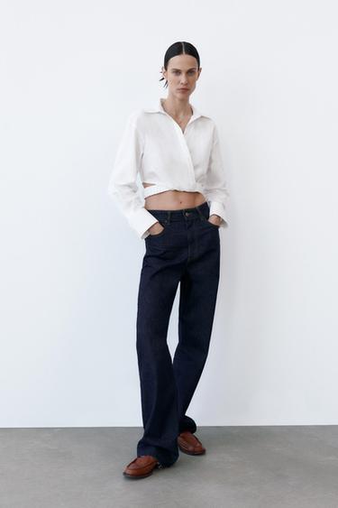 zara pink poplin shirt