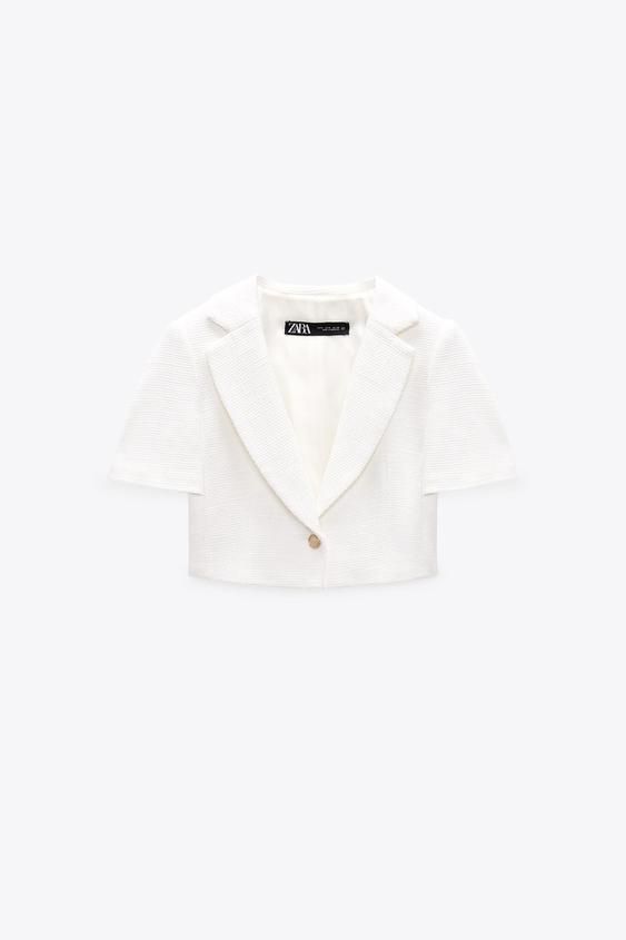 zara embellished blazer