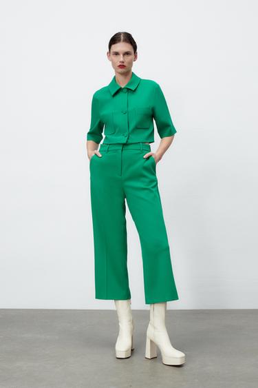 Pantalones Cropped de Mujer | ZARA Chile