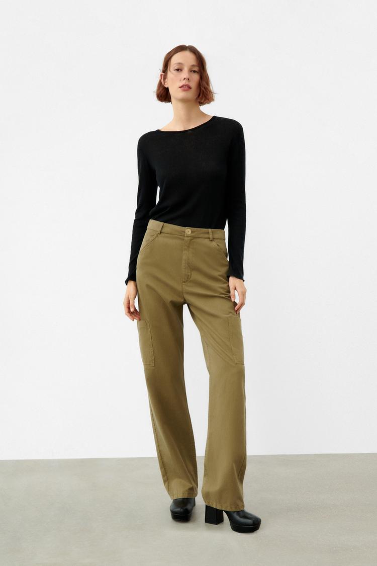 CARGO TROUSERS - Olive green | ZARA 
