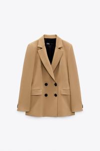 blazer camel zara