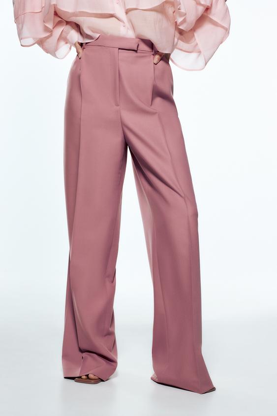 RELAXED TROUSERS - Dusty pink | ZARA 