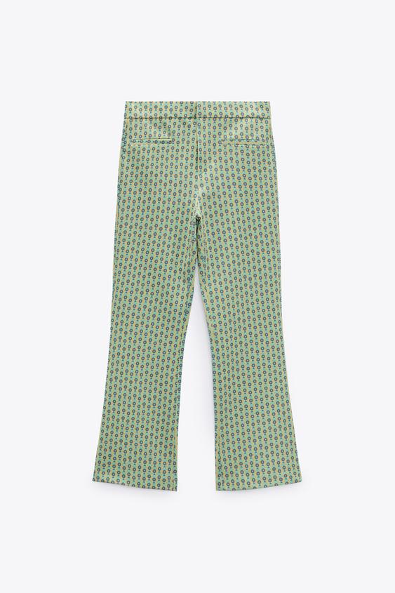 PANTALÓN MINI FLARE ESTAMPADO - único | ZARA Chile