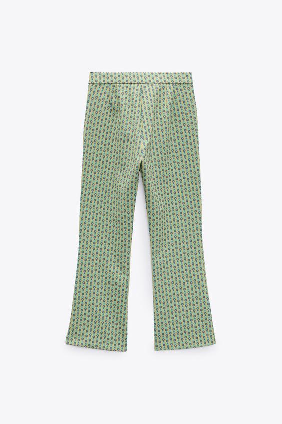 PANTALÓN MINI FLARE ESTAMPADO - Multicolor | ZARA España