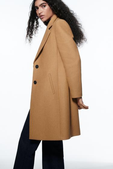 zara camel coat