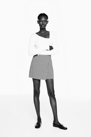 FALDA PANTALÓN TIRO ALTO - Verde | ZARA España