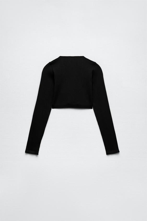 CUERPO NUDO CON LINO - Negro | ZARA España